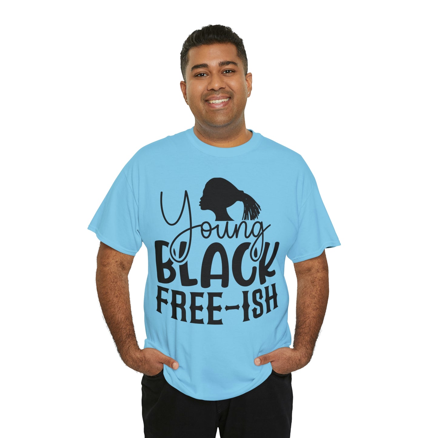 Young Black Unisex Heavy Cotton Tee