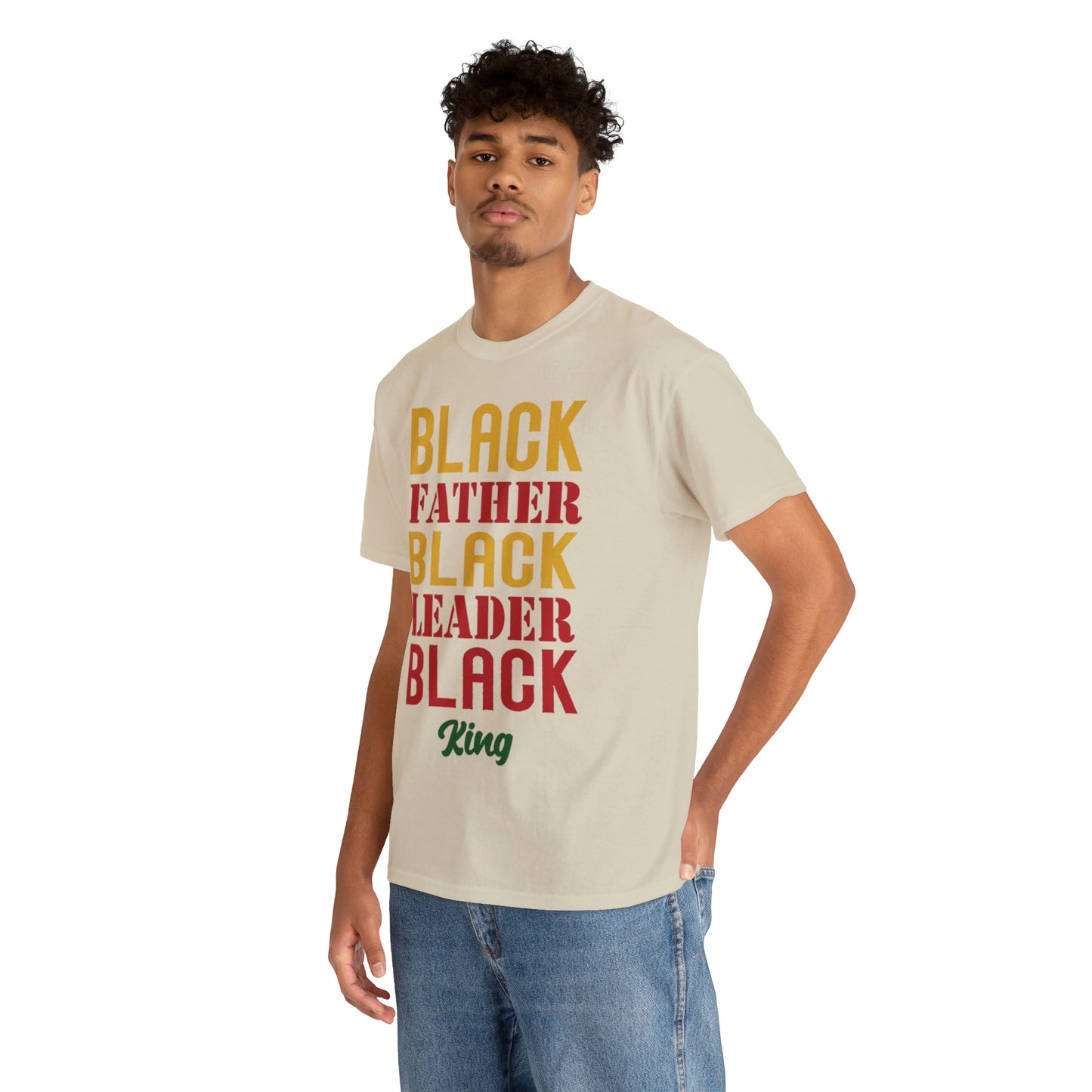 Black Fathers Block Unisex Heavy Cotton Tee