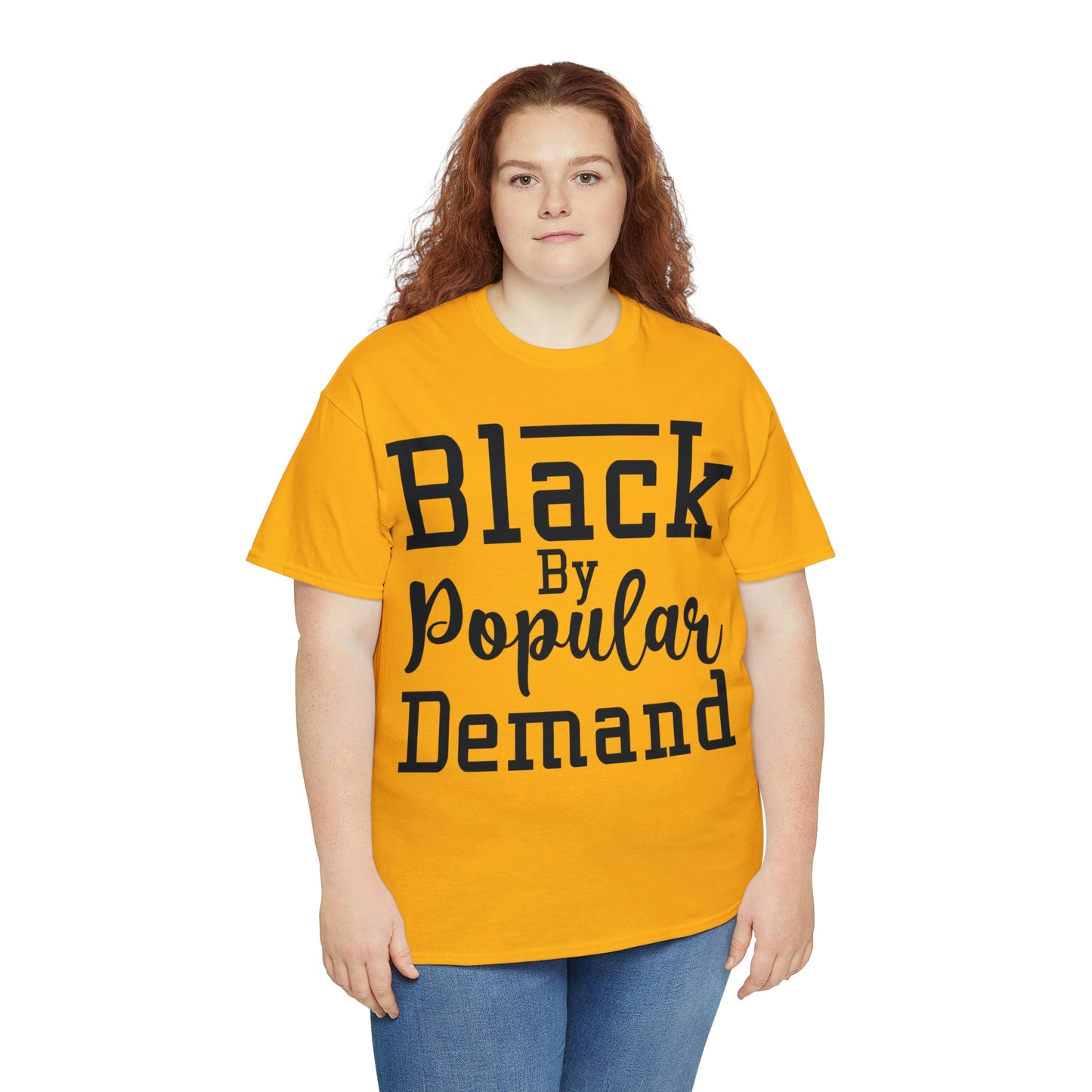 Black Popular Unisex Heavy Cotton Tee