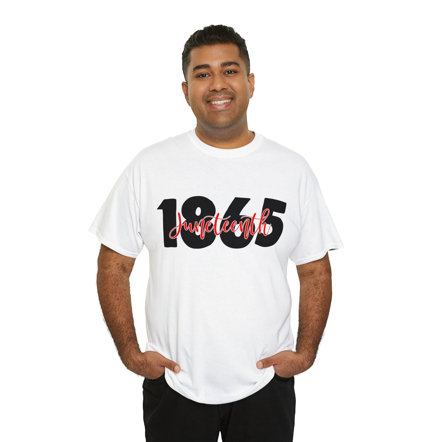 1865 (Vinyl Print-2 Color) Unisex Heavy Cotton Tee