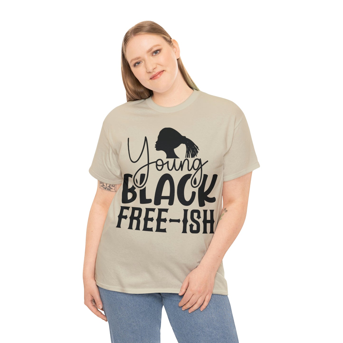 Young Black Unisex Heavy Cotton Tee