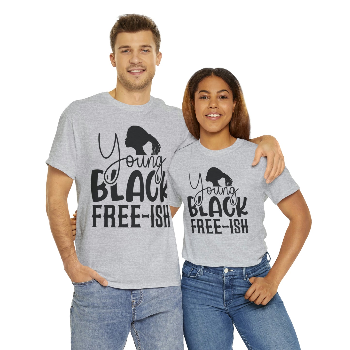 Young Black Unisex Heavy Cotton Tee