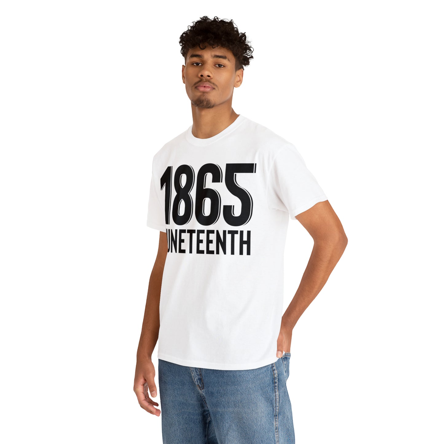 1865 (Vinyl Cut-1 Color) Unisex Heavy Cotton Tee