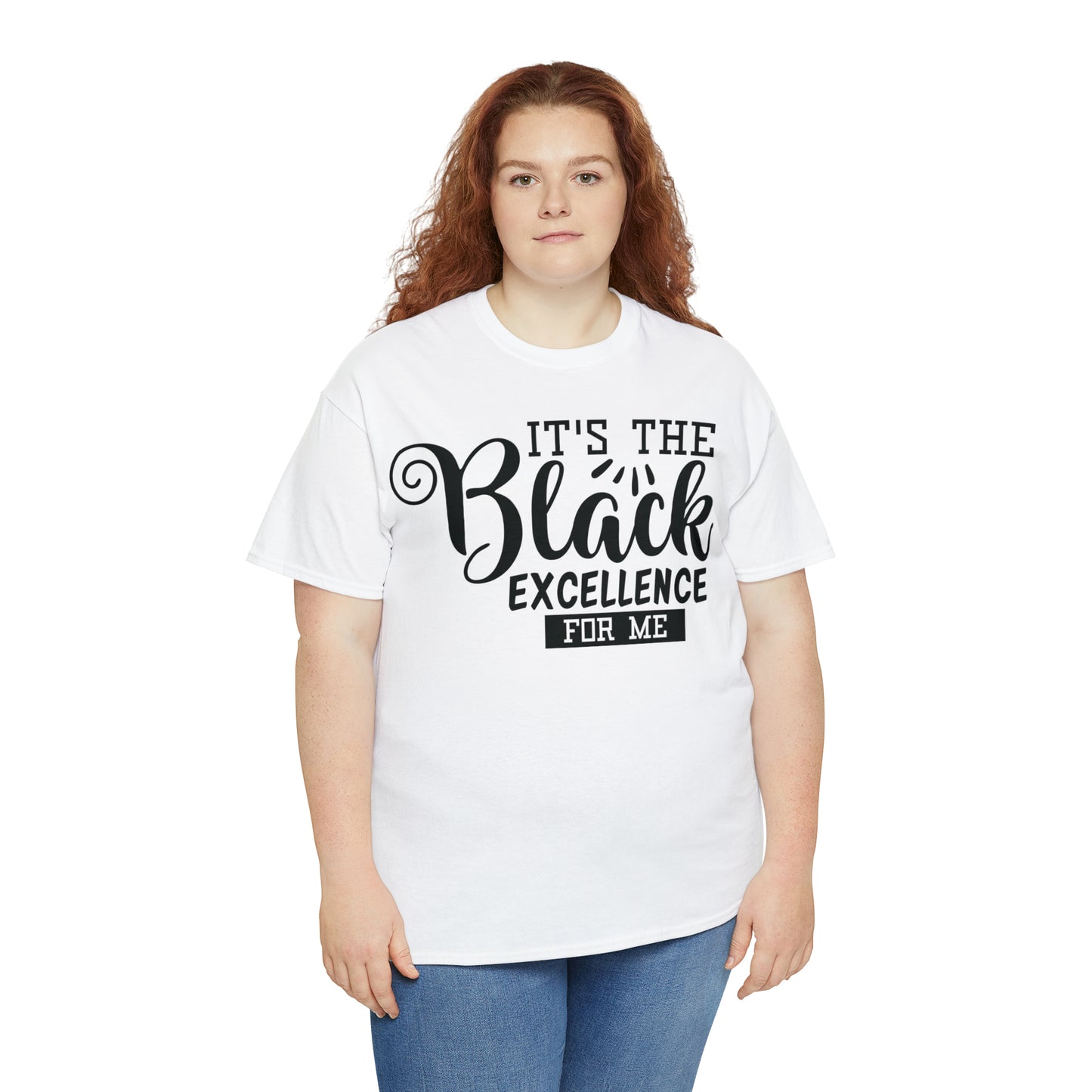 Black Excellence (Vinyl-1 color) Unisex Heavy Cotton Tee