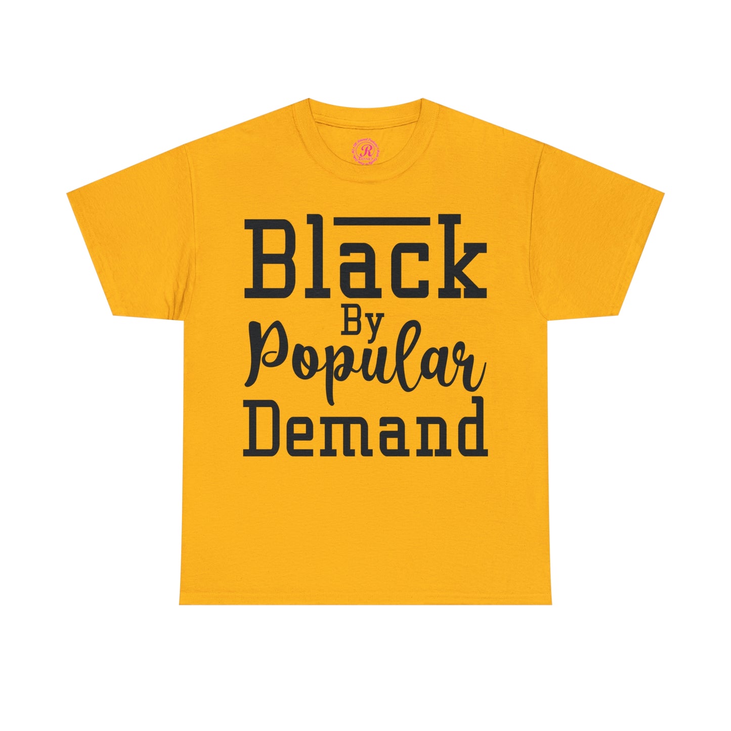 Black Popular Unisex Heavy Cotton Tee