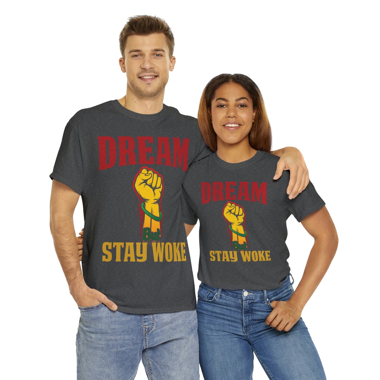 Dream/Woke Unisex Heavy Cotton Tee
