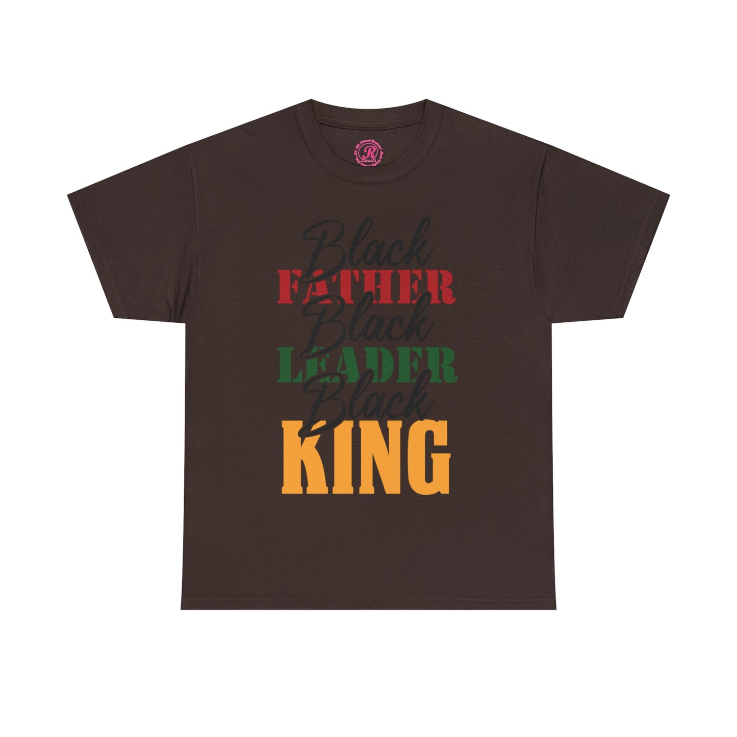 Black Father Script Unisex Heavy Cotton Tee