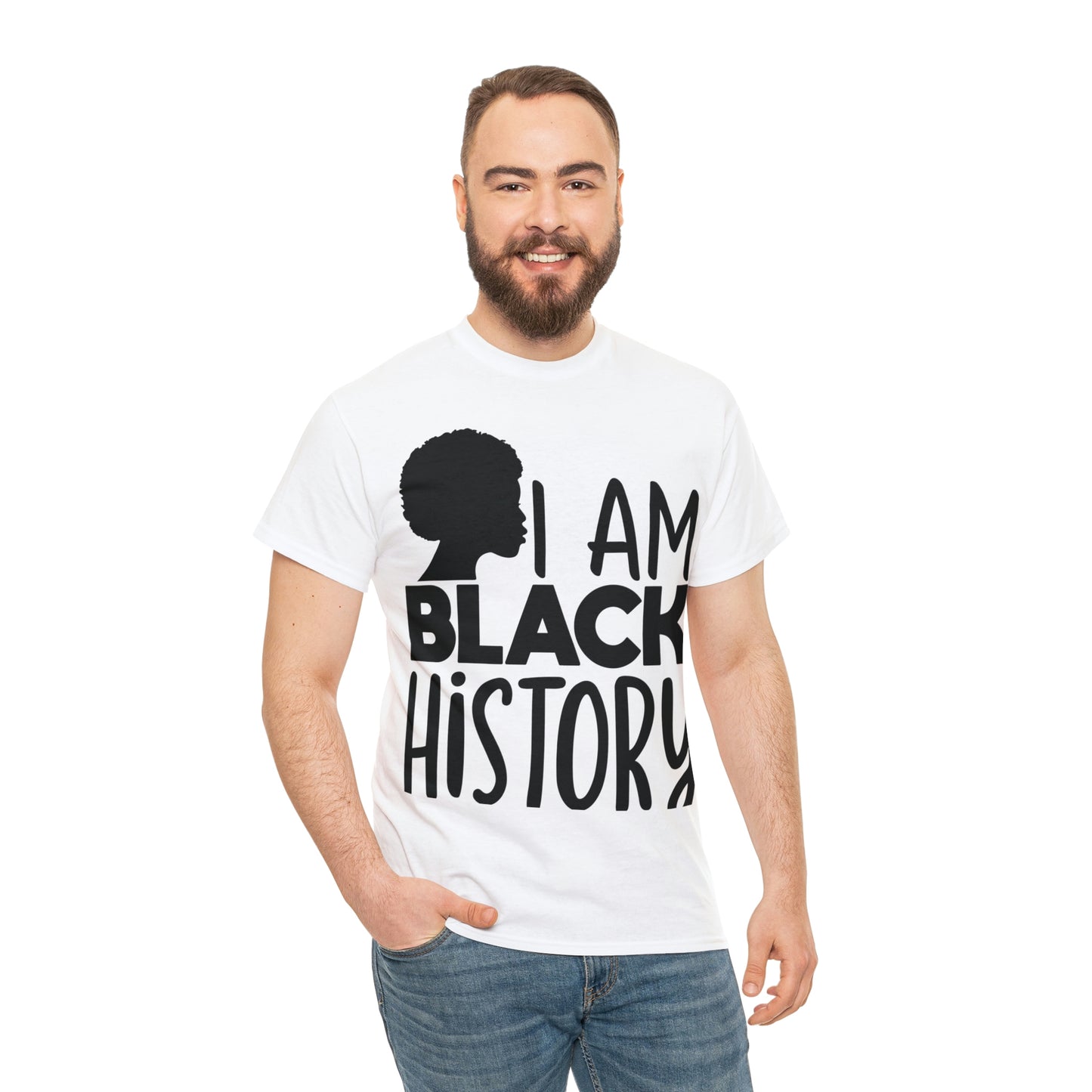 I Am Black History Unisex Heavy Cotton Tee