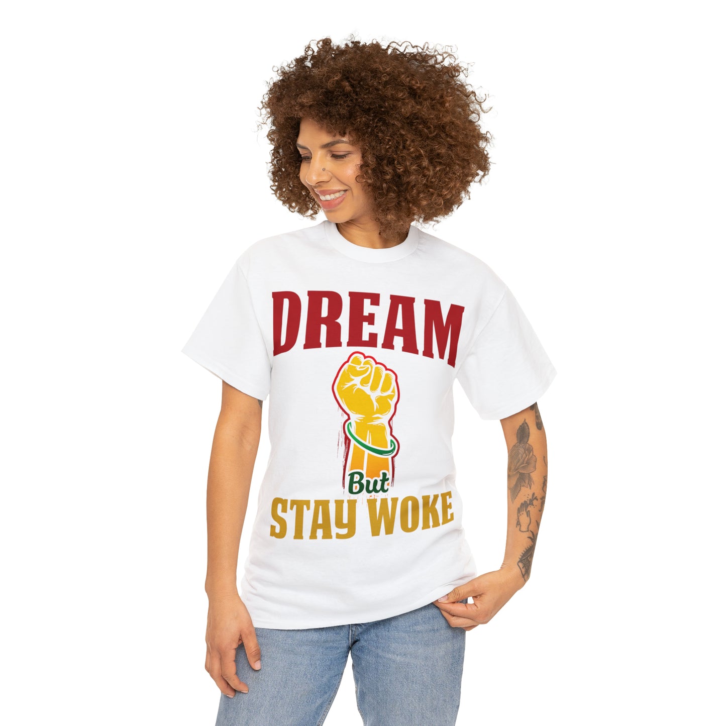 Stay Woke Unisex Heavy Cotton Tee