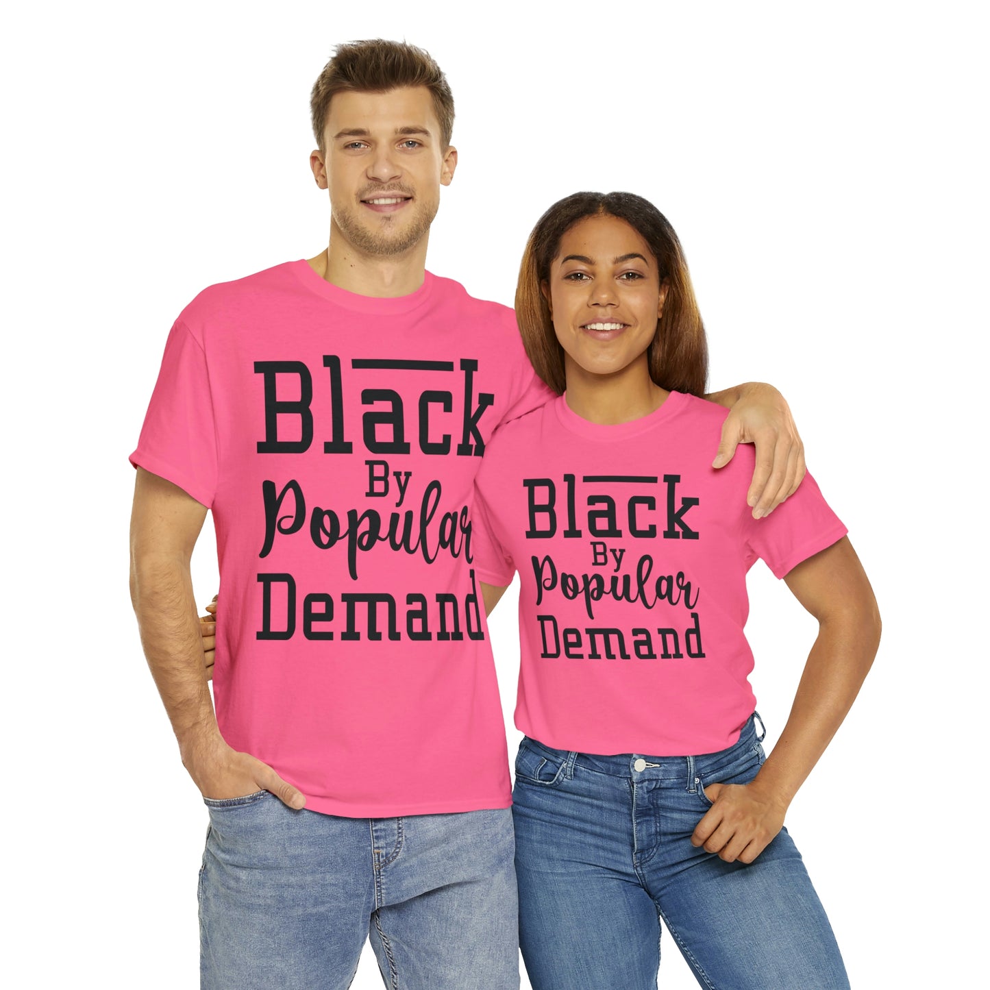 Black Popular Unisex Heavy Cotton Tee