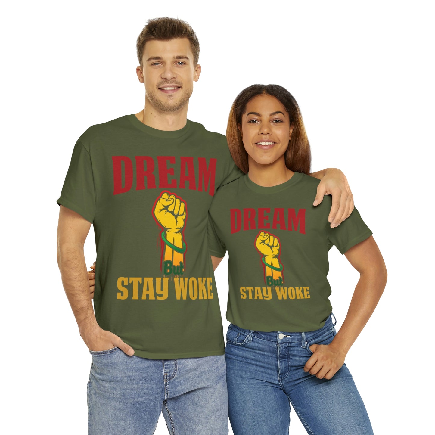 Dream/Woke Unisex Heavy Cotton Tee