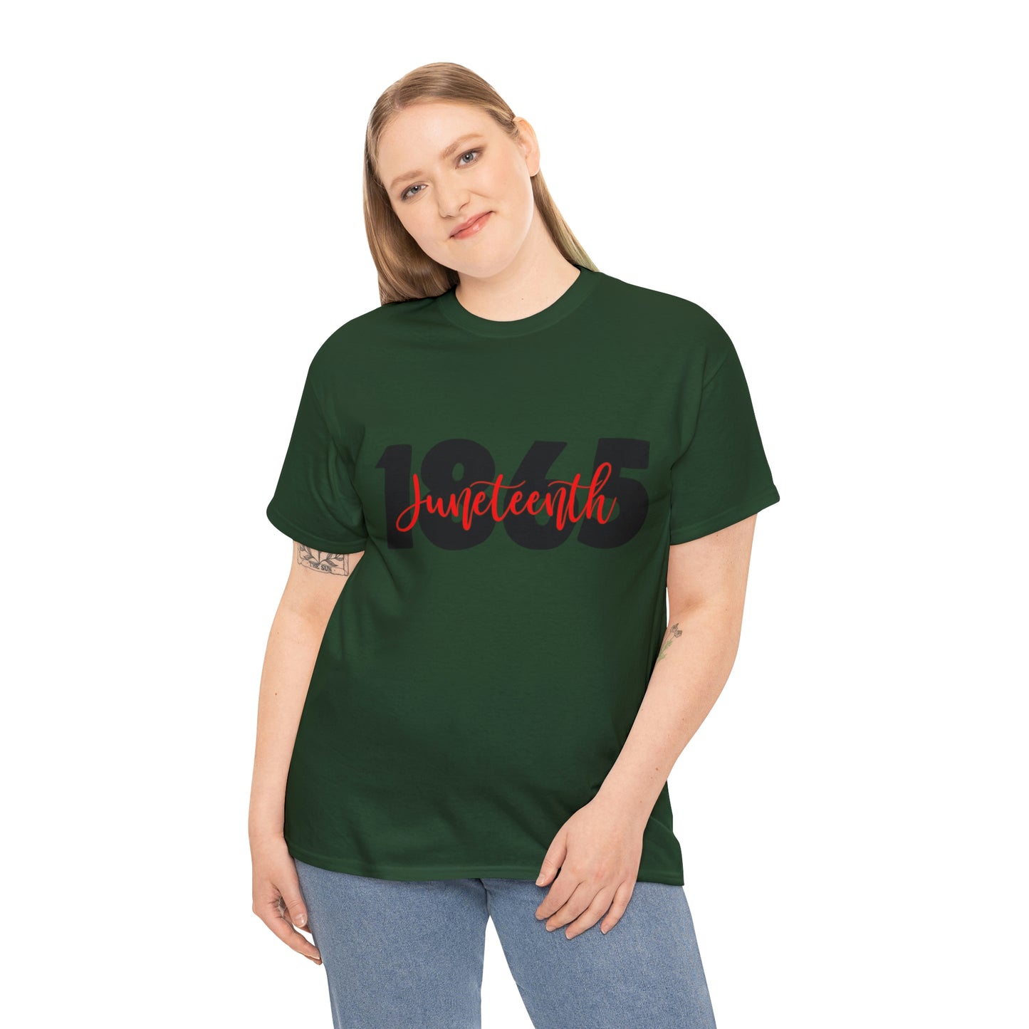 Juneteenth-Red Unisex Heavy Cotton Tee
