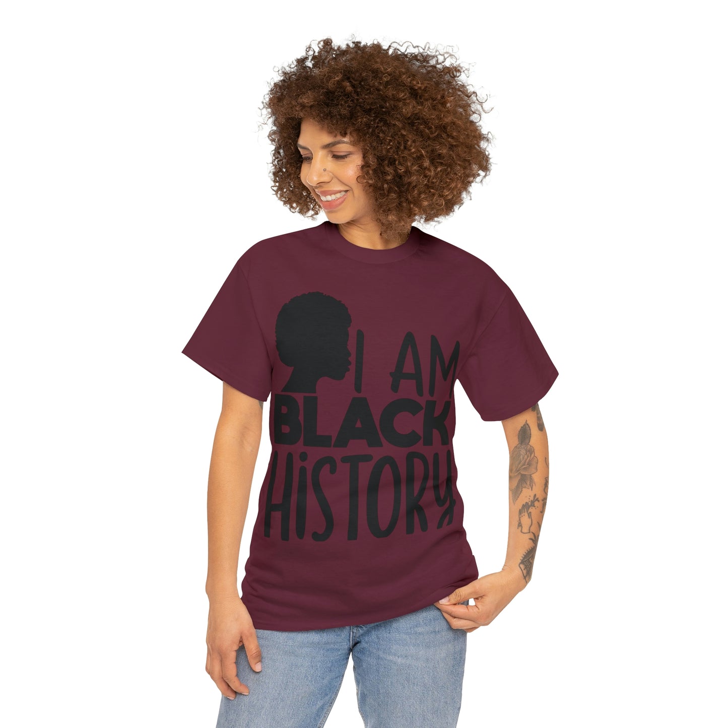 I Am Black History Unisex Heavy Cotton Tee