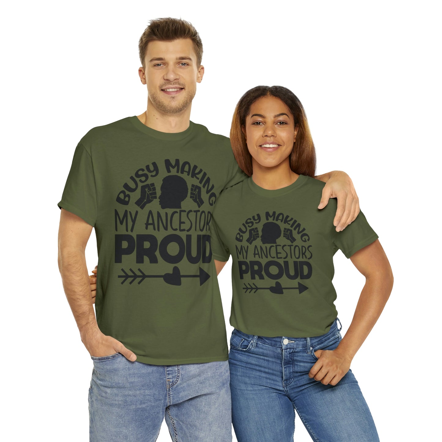 Busy Making Ancestors Unisex Heavy Cotton Tee