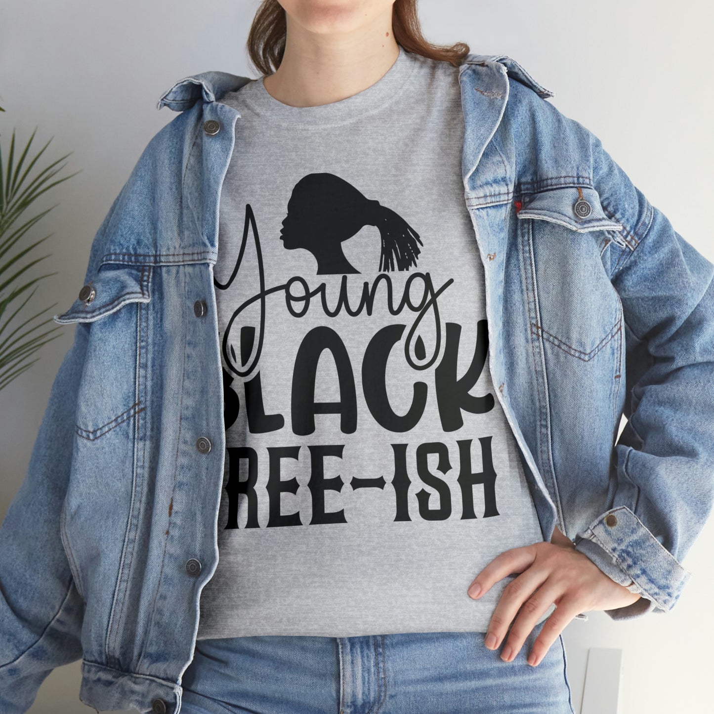 Young Black Unisex Heavy Cotton Tee