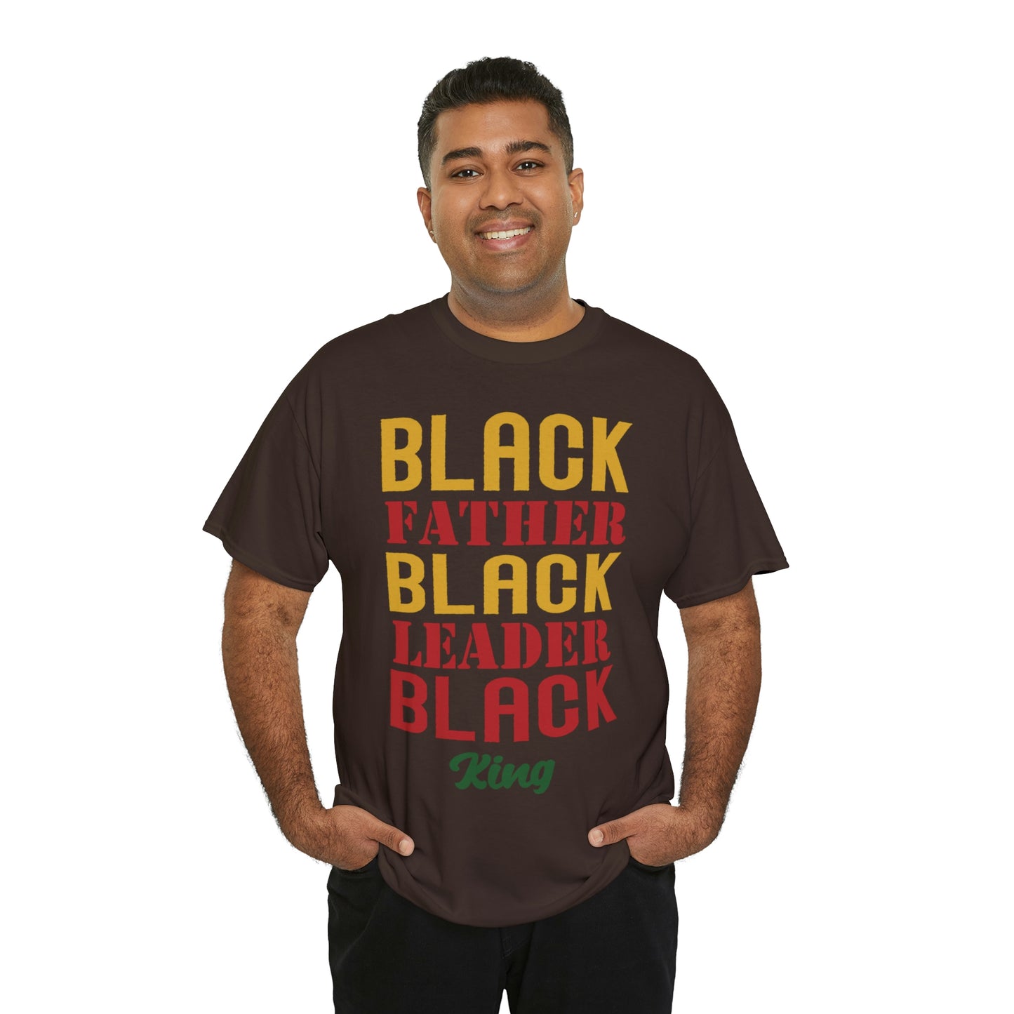 Black Fathers Block Unisex Heavy Cotton Tee