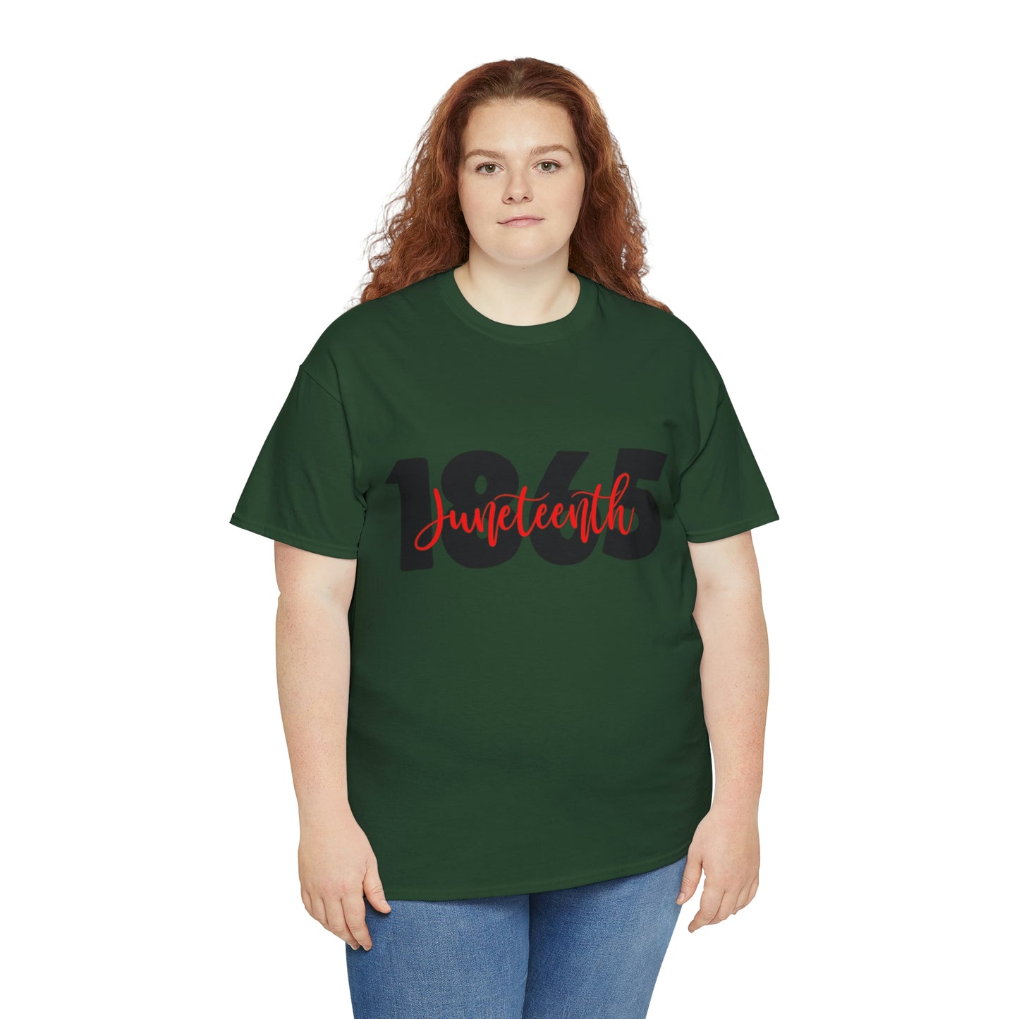 Juneteenth-Red Unisex Heavy Cotton Tee