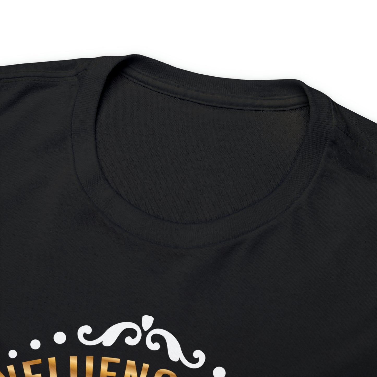 Influenced (Deluxe Gold/ Color Vinyl Cut-2 colors) Unisex Heavy Cotton Tee