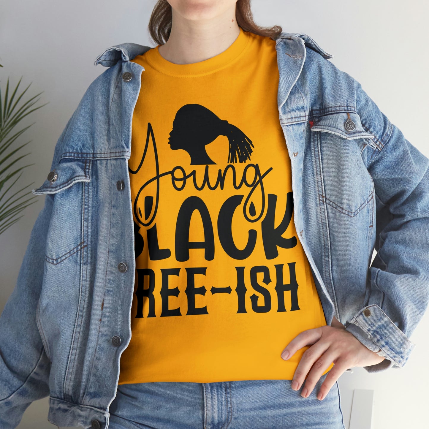Young Black Unisex Heavy Cotton Tee