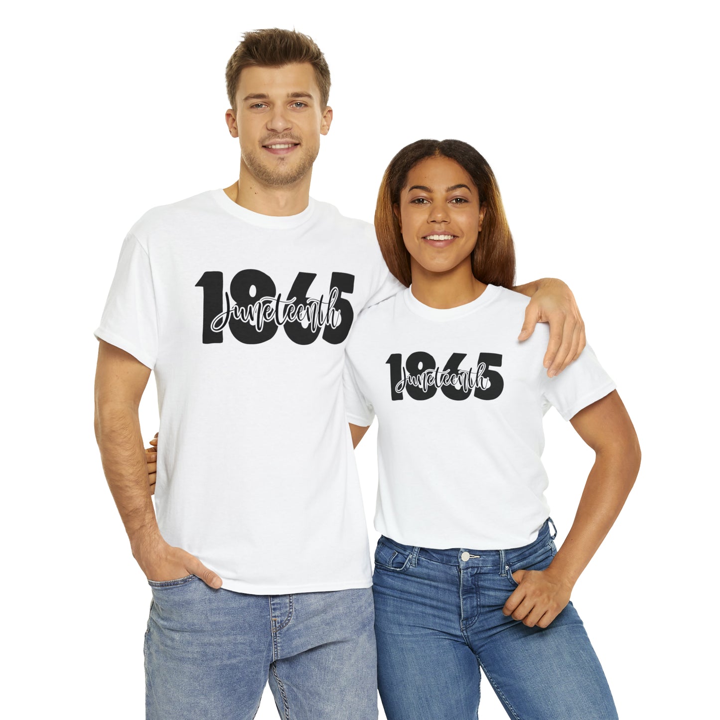 1865 (Vinyl Print-1 Color) Unisex Heavy Cotton Tee