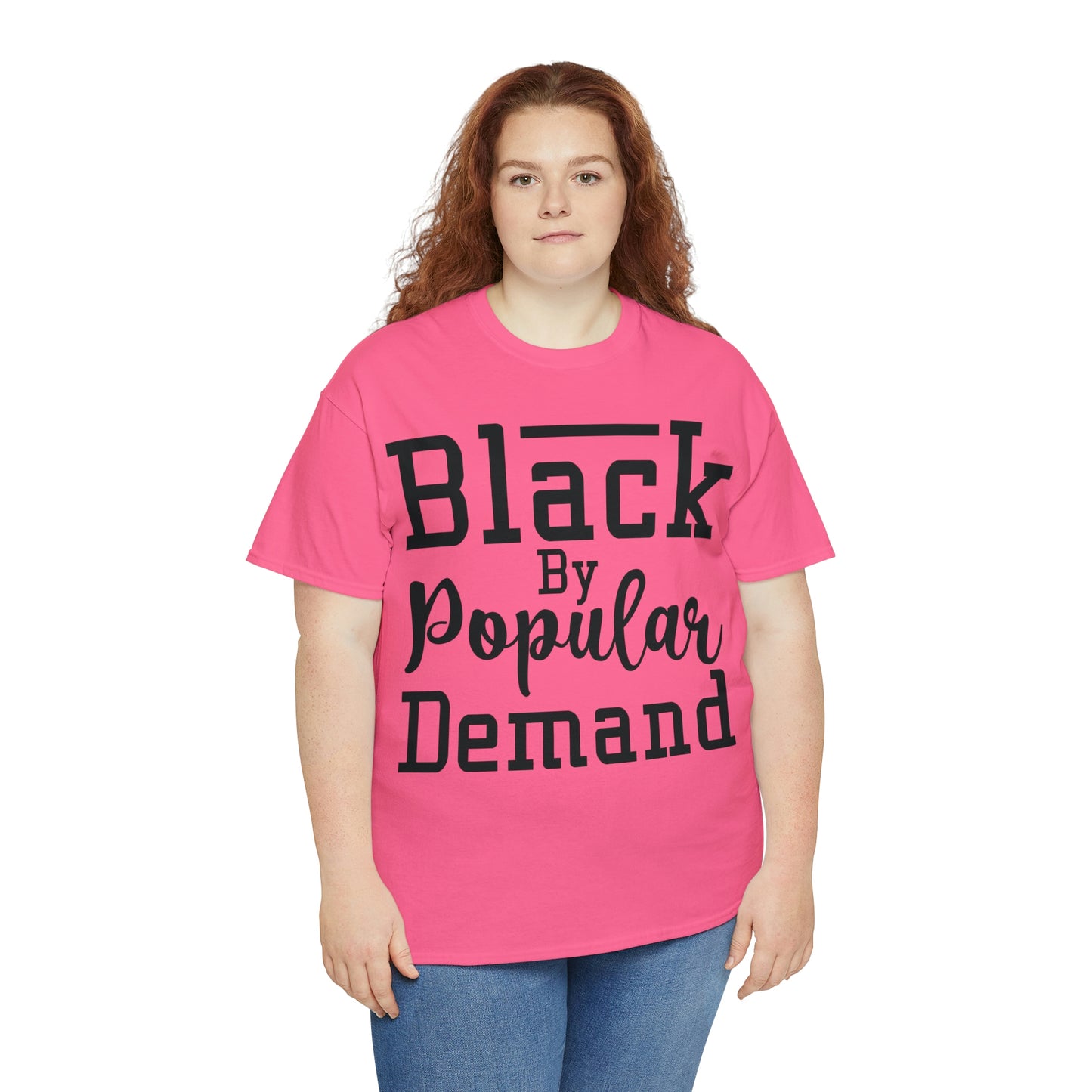 Black Popular Unisex Heavy Cotton Tee
