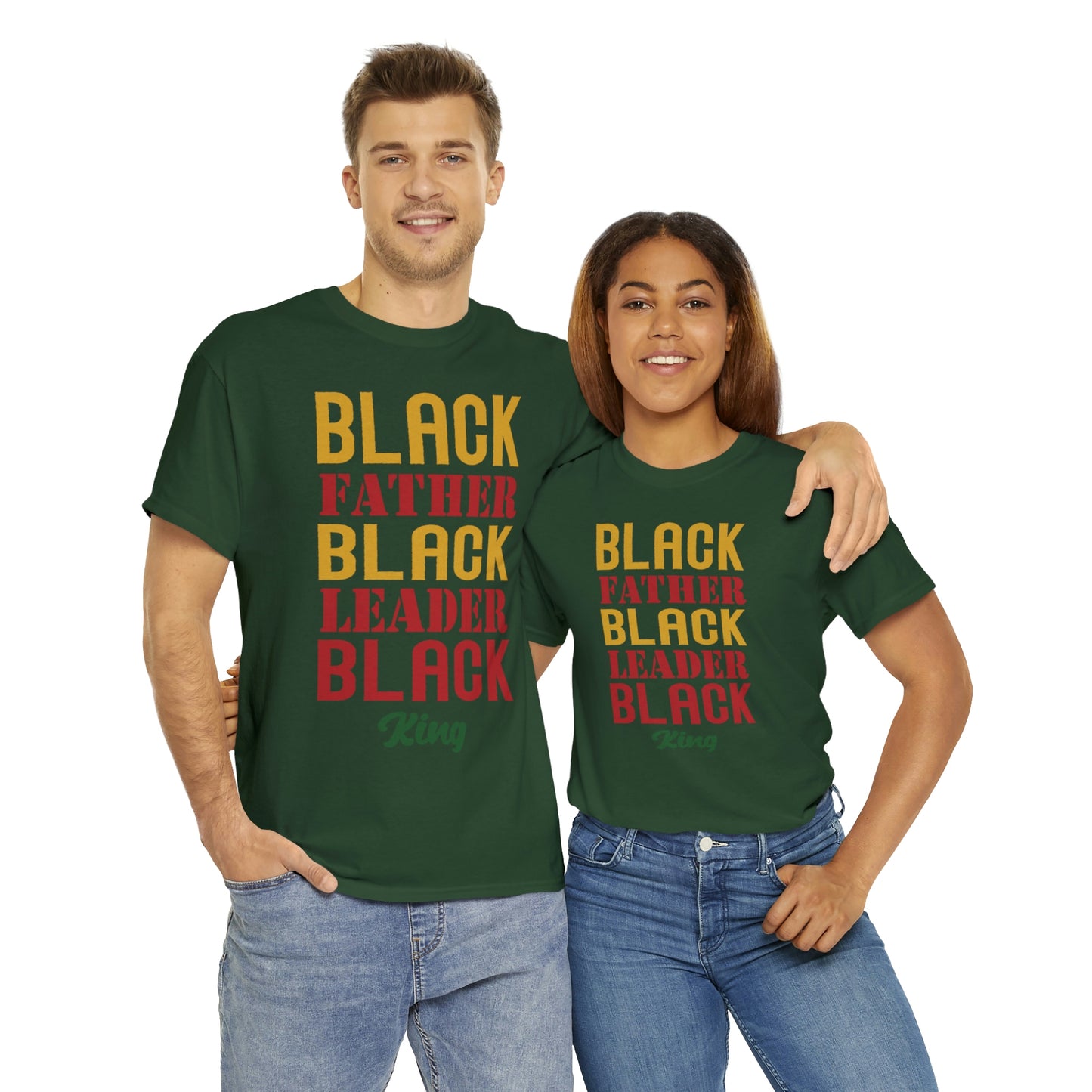 Black Fathers Block Unisex Heavy Cotton Tee