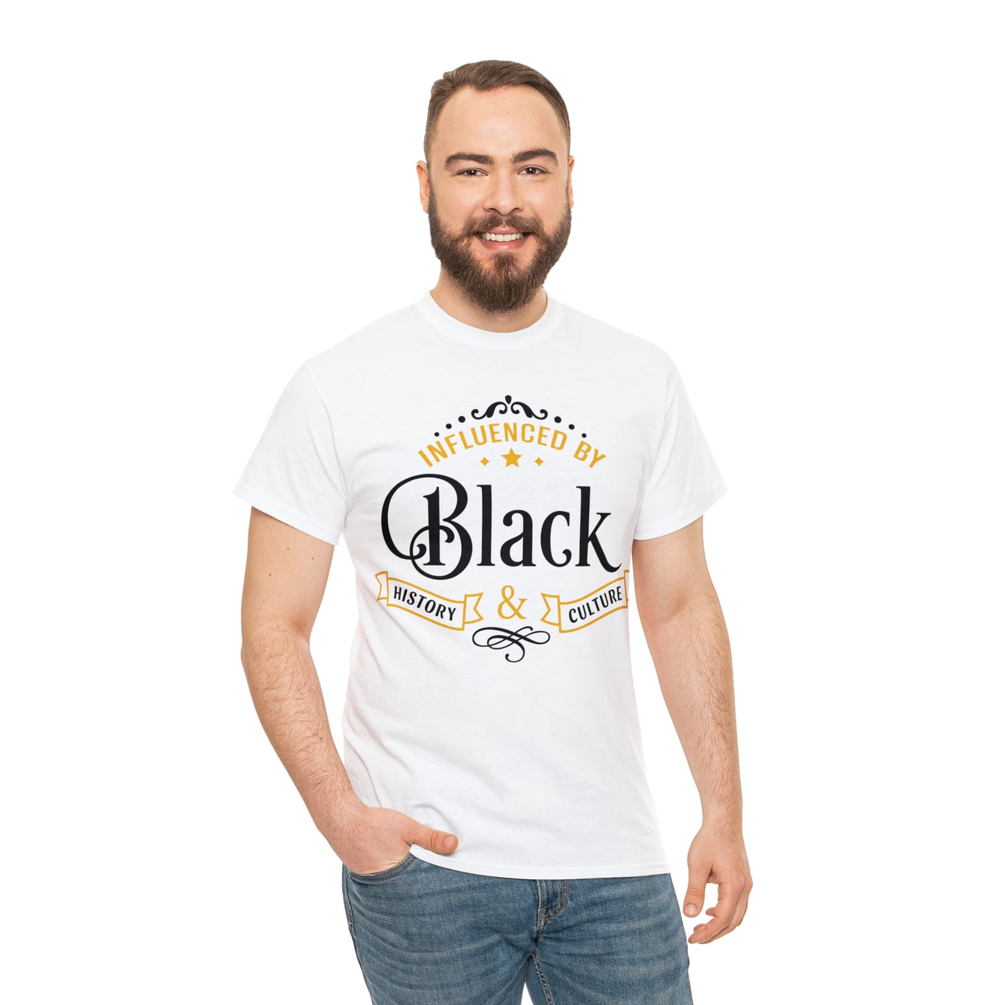 Influenced DTF Print Unisex Heavy Cotton Tee