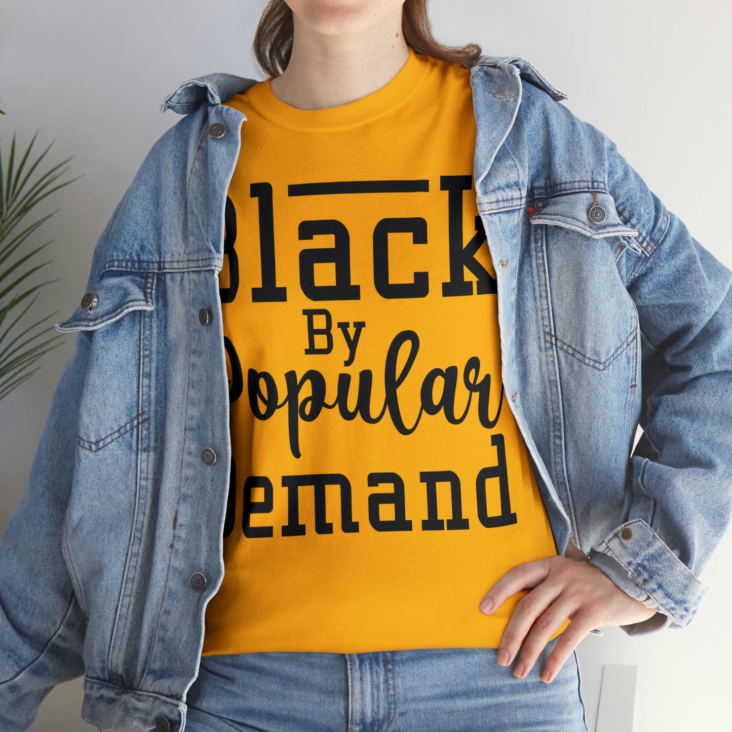 Black Popular Unisex Heavy Cotton Tee