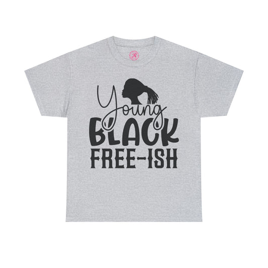 Young Black Unisex Heavy Cotton Tee