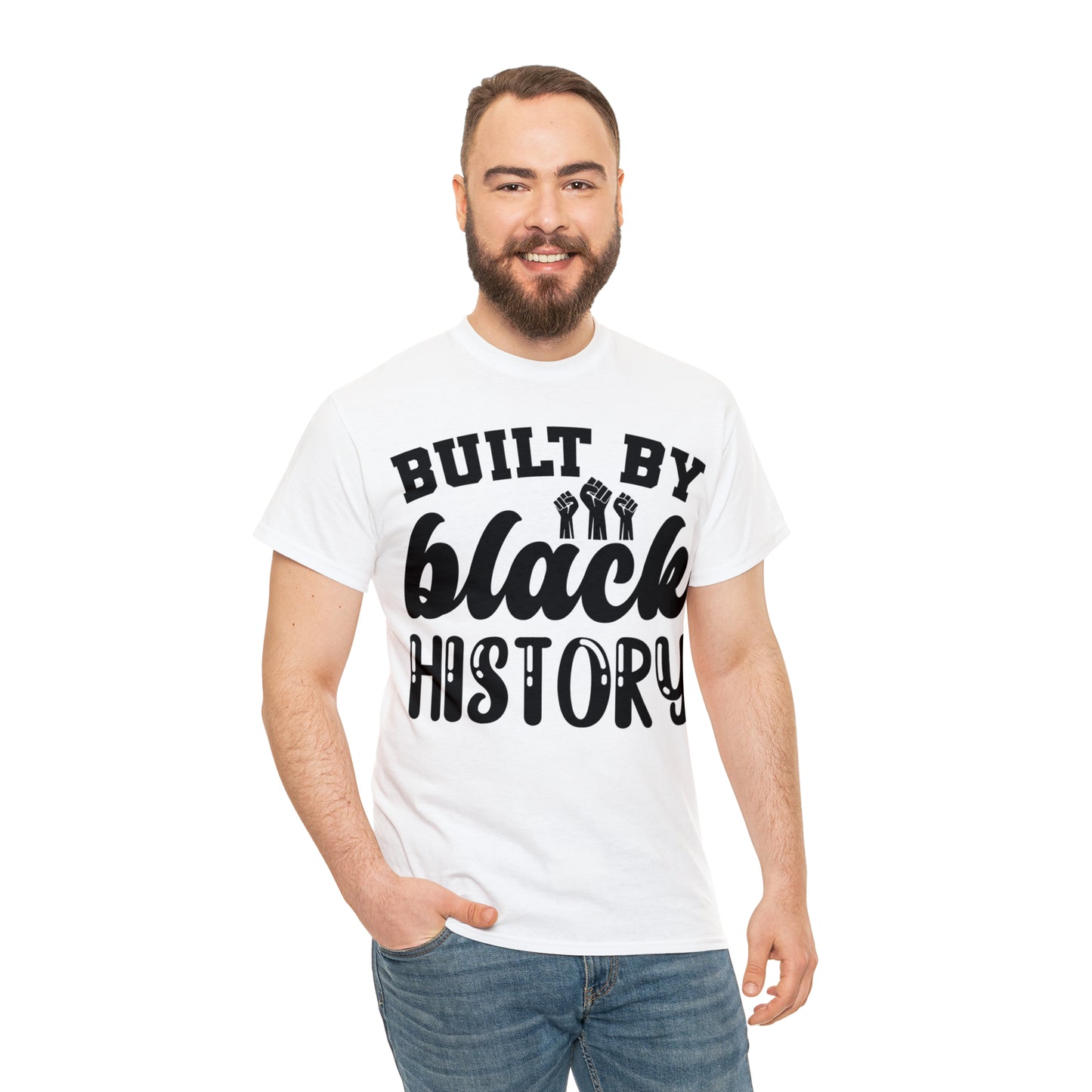 Built (Vinyl Cut-1 Color) Unisex Heavy Cotton Tee