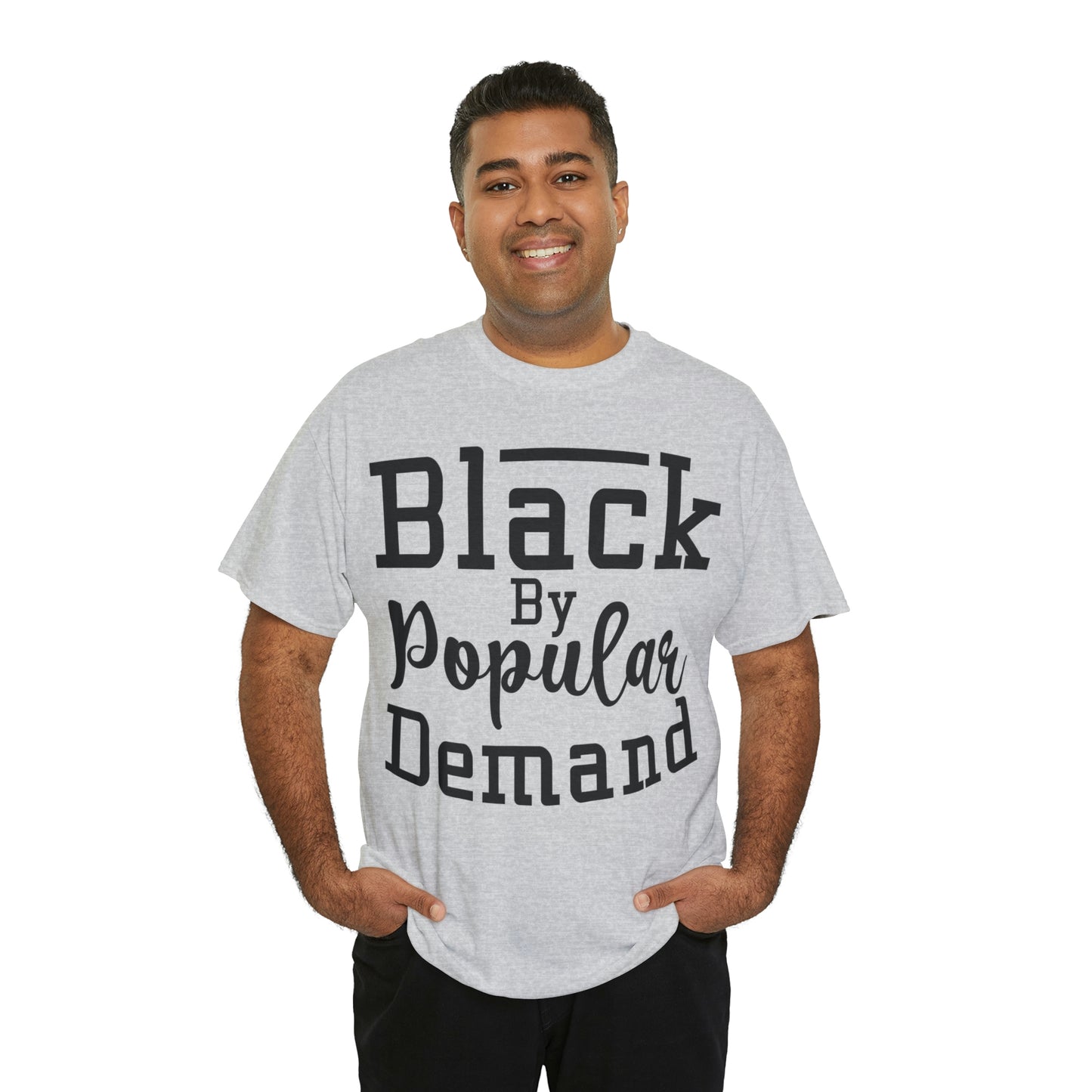 Black Popular Unisex Heavy Cotton Tee