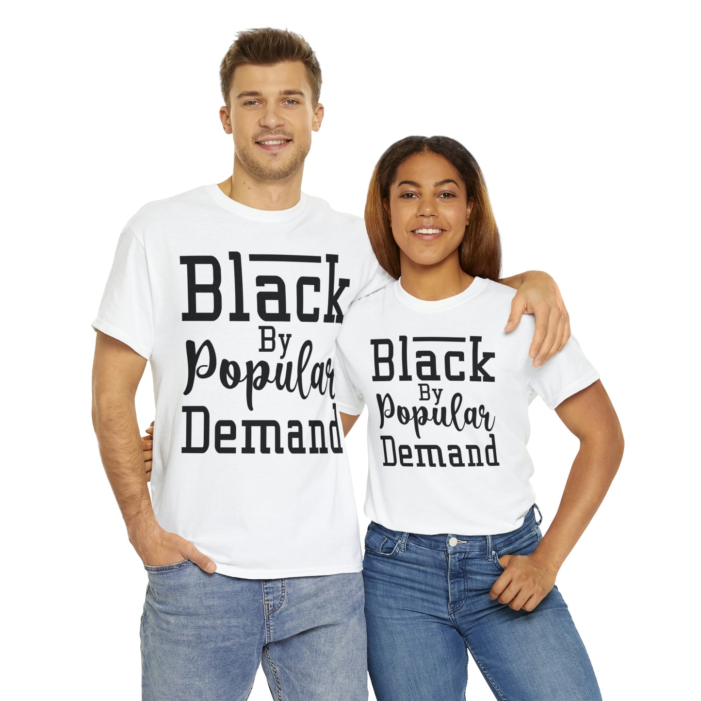 Black Popular Unisex Heavy Cotton Tee