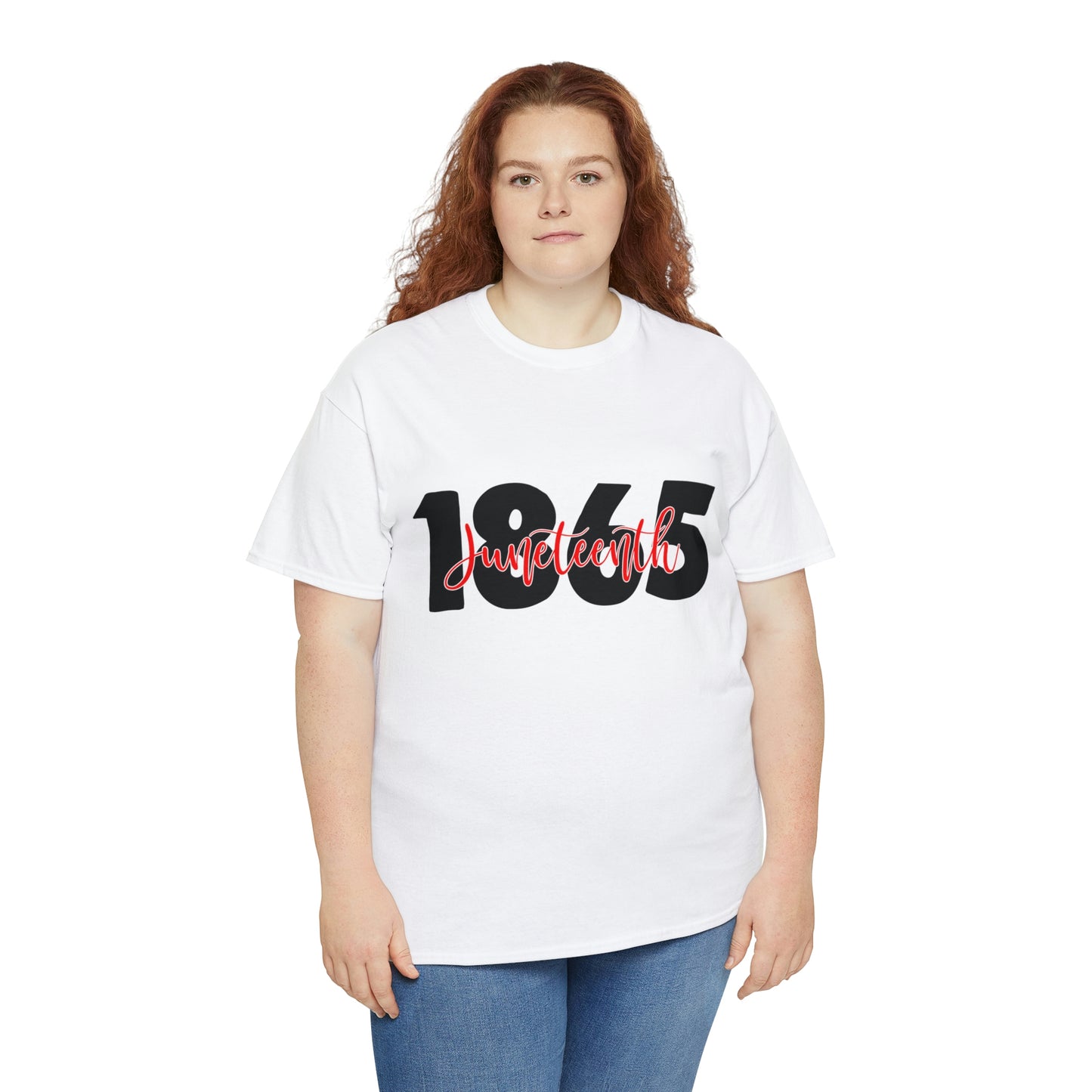 Juneteenth-Red Unisex Heavy Cotton Tee