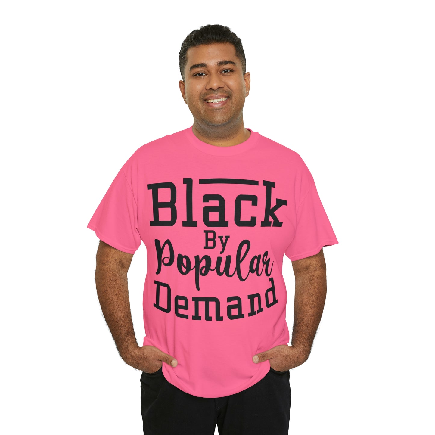 Black Popular Unisex Heavy Cotton Tee
