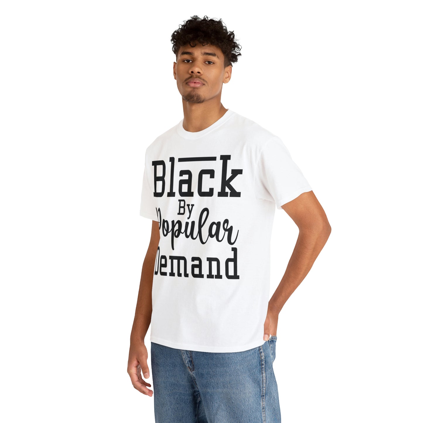 Black Popular Unisex Heavy Cotton Tee
