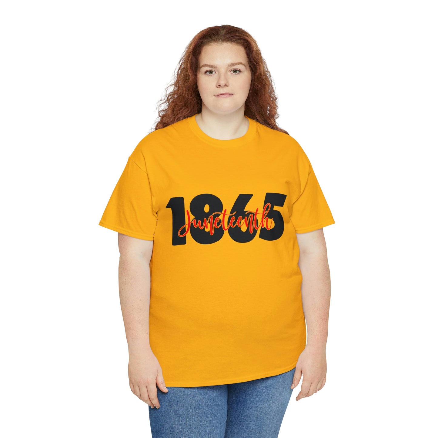 Juneteenth-Red Unisex Heavy Cotton Tee