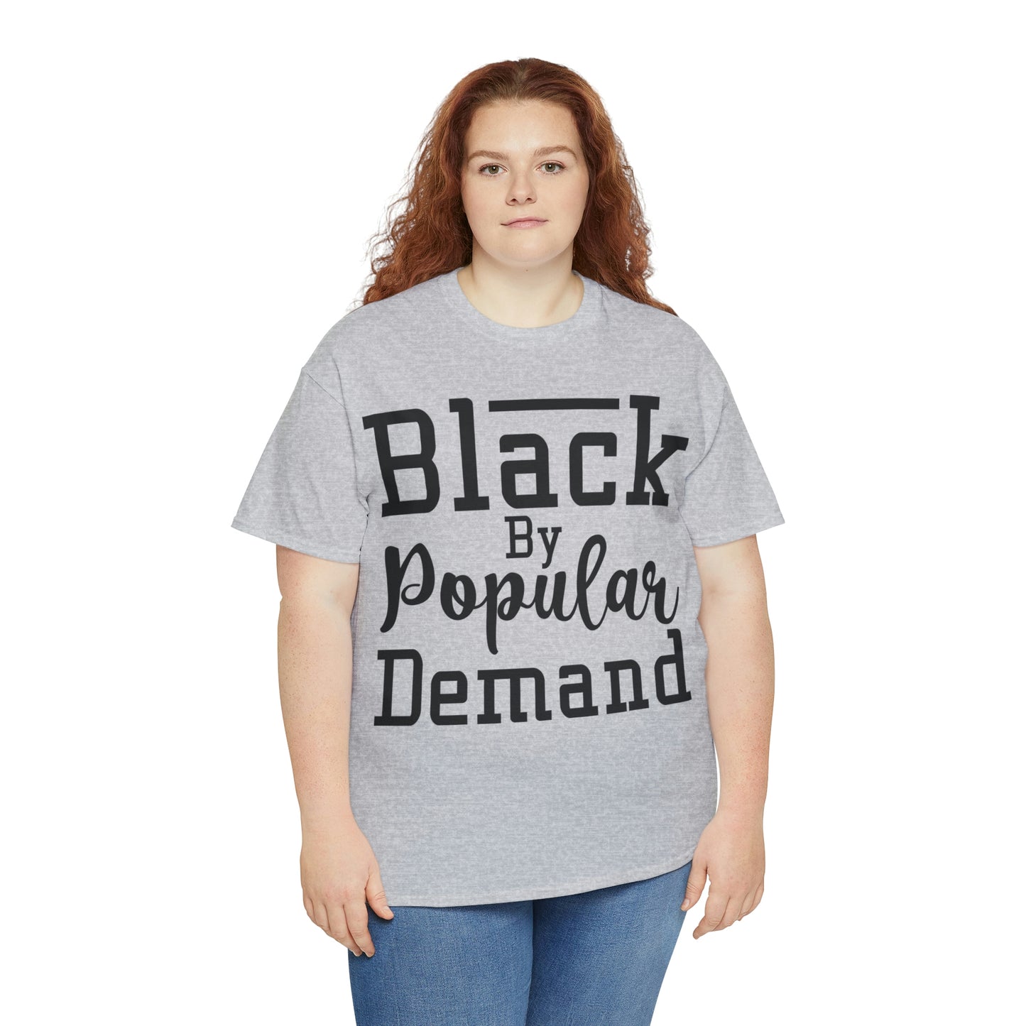 Black Popular Unisex Heavy Cotton Tee