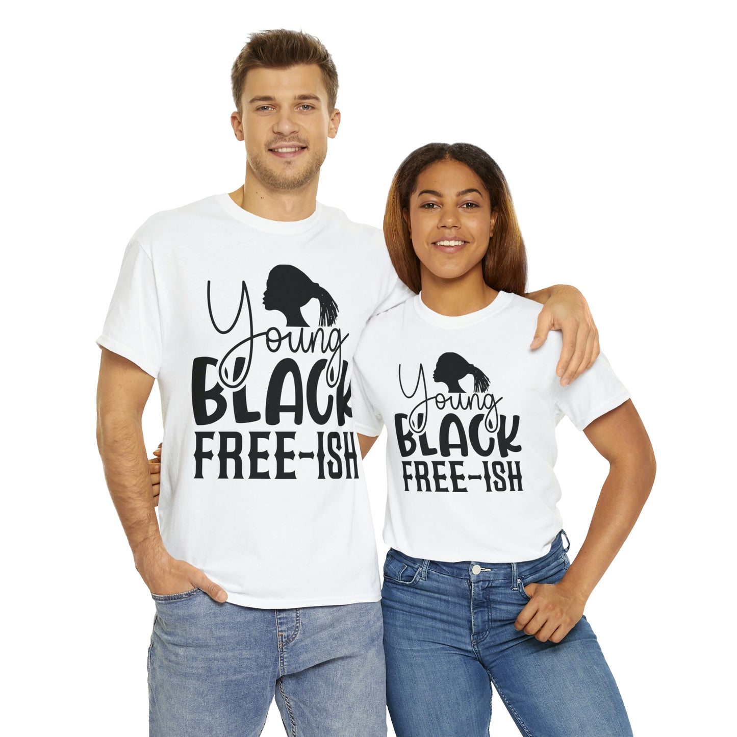 Young Black Unisex Heavy Cotton Tee