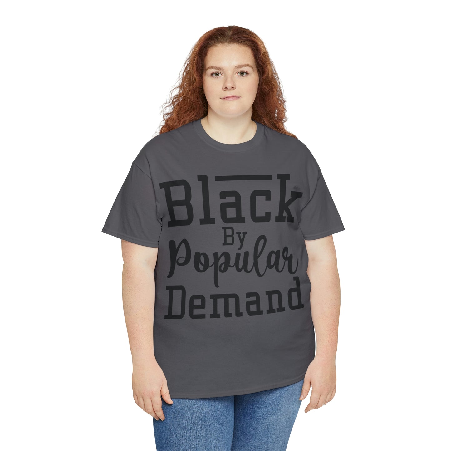 Black Popular Unisex Heavy Cotton Tee