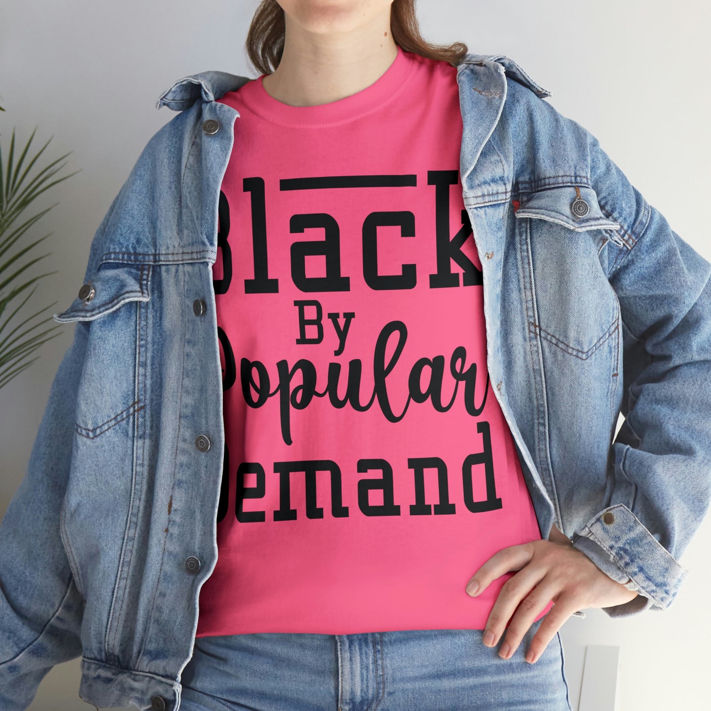 Black Popular Unisex Heavy Cotton Tee