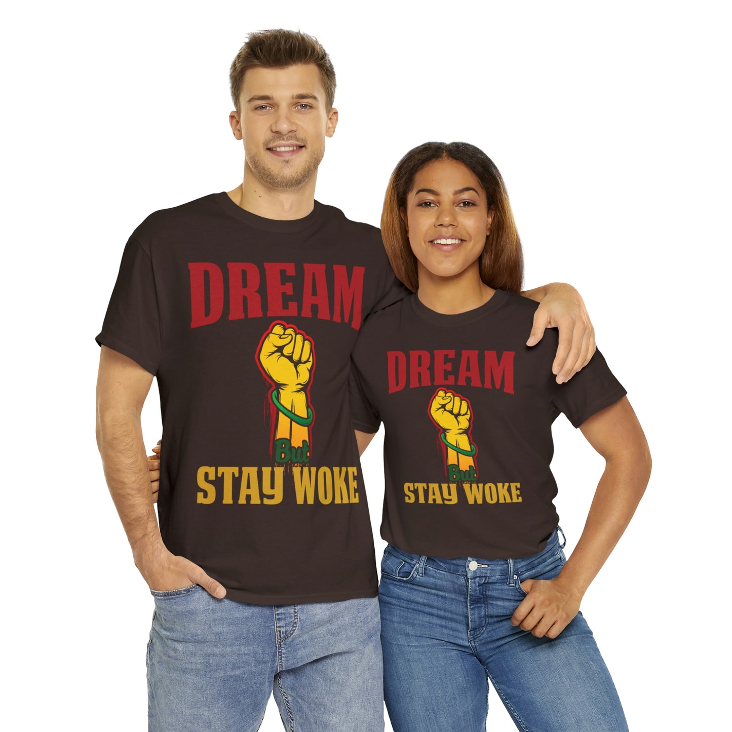 Dream/Woke Unisex Heavy Cotton Tee