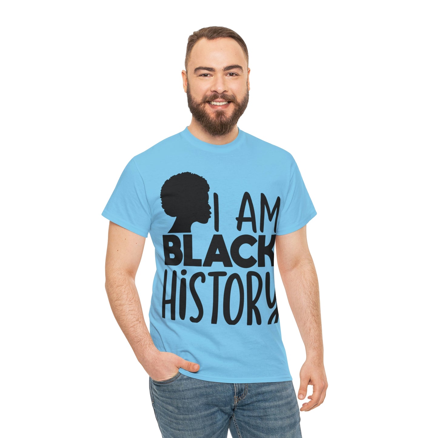 I Am Black History Unisex Heavy Cotton Tee