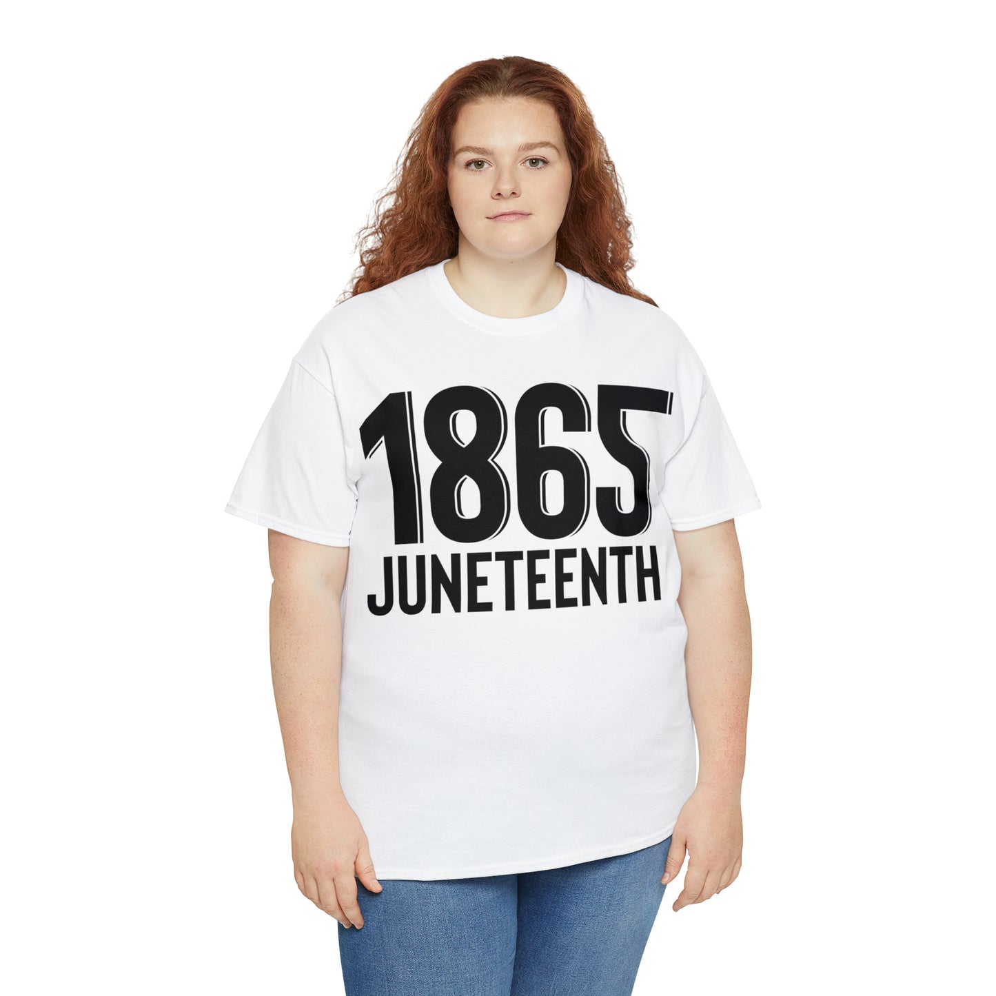 1865 (Vinyl Cut-1 Color) Unisex Heavy Cotton Tee