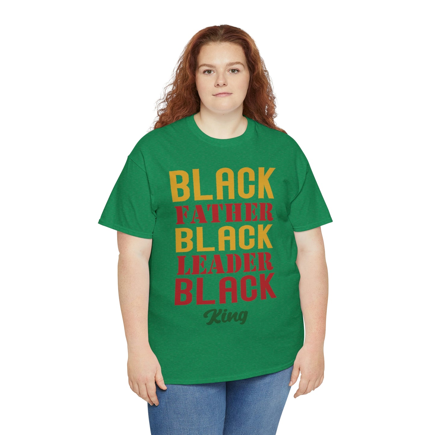 Black Fathers Block Unisex Heavy Cotton Tee