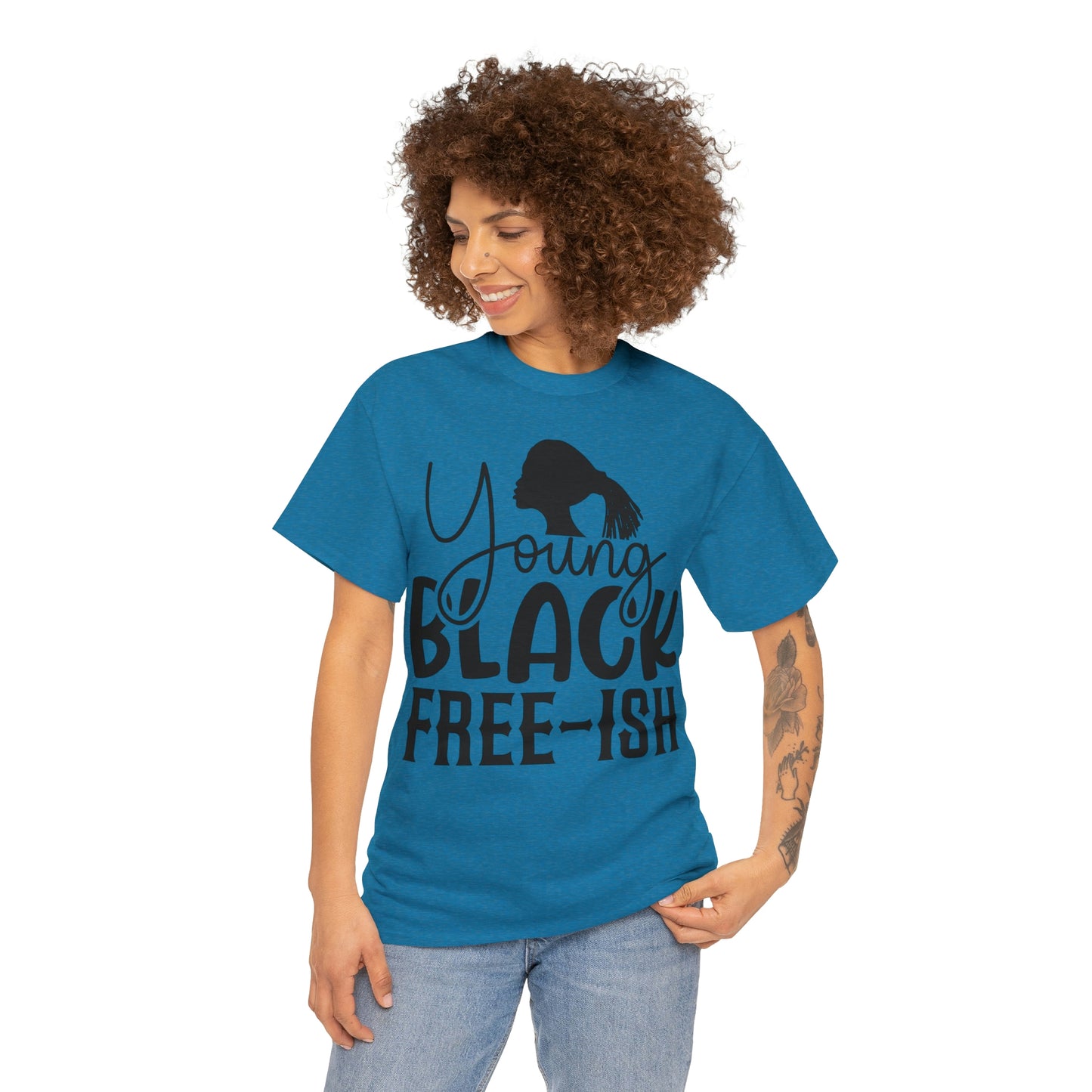 Young Black Unisex Heavy Cotton Tee