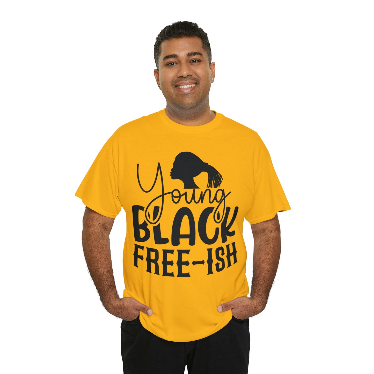 Young Black Unisex Heavy Cotton Tee