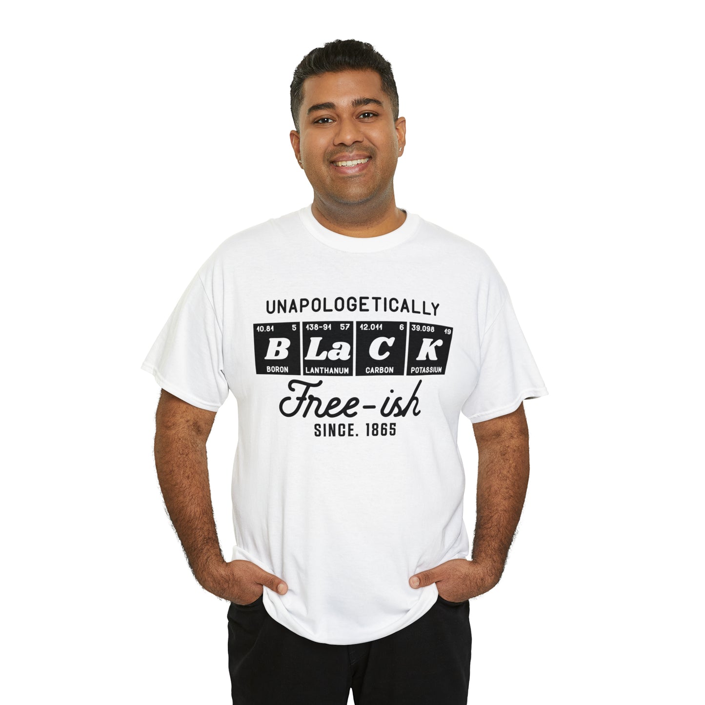 Free-Ish (Vinyl Cut-1 Color) Unisex Heavy Cotton Tee
