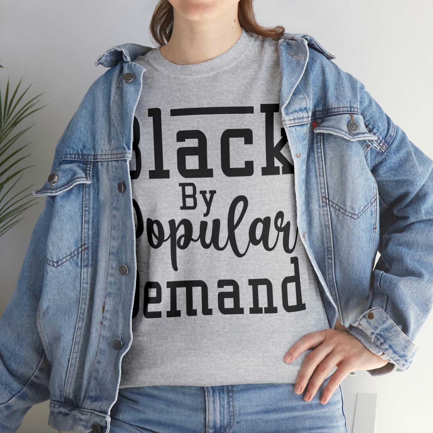 Black Popular Unisex Heavy Cotton Tee