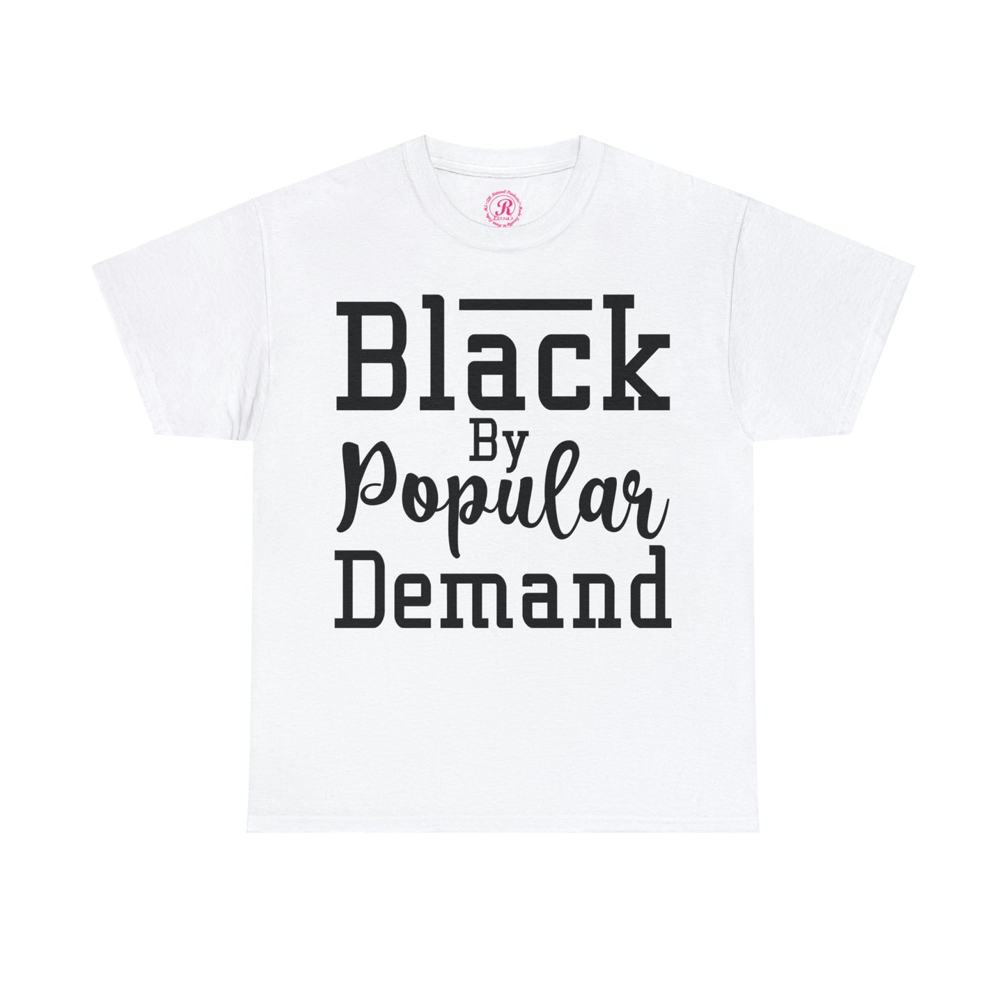 Black Popular Unisex Heavy Cotton Tee