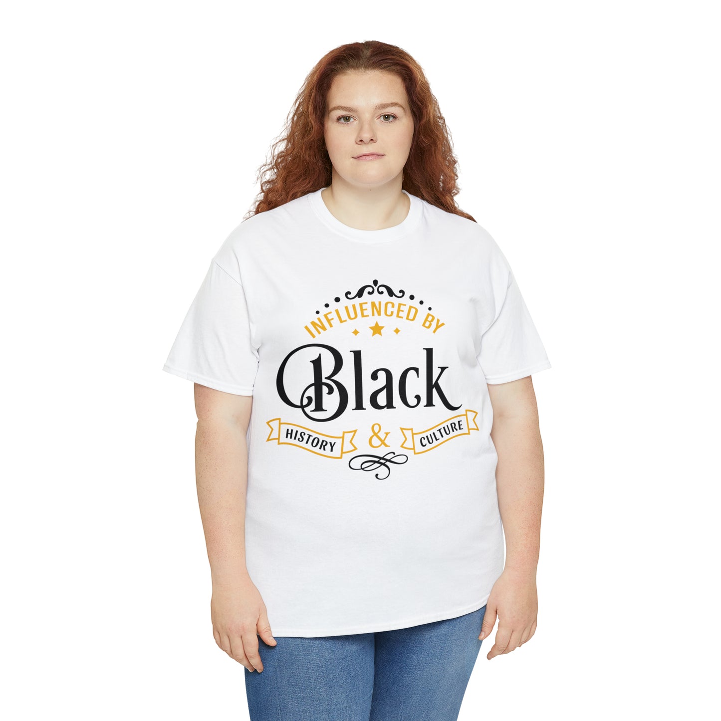 Influenced DTF Print Unisex Heavy Cotton Tee